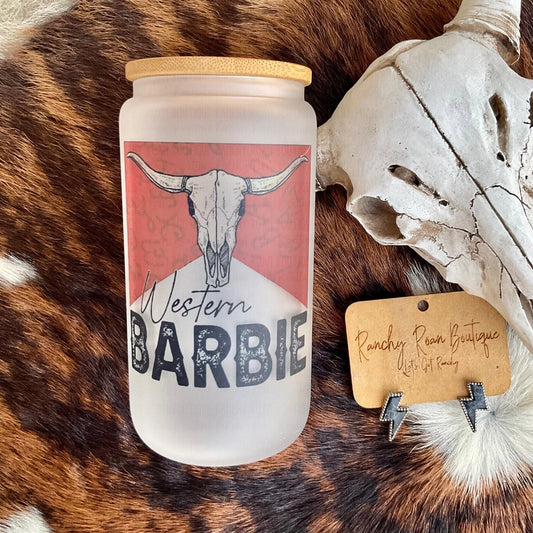 Western Barbie Glass