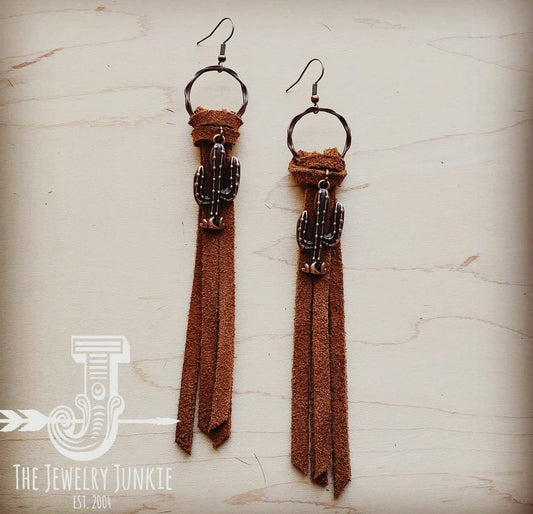 Cactus tassel earrings