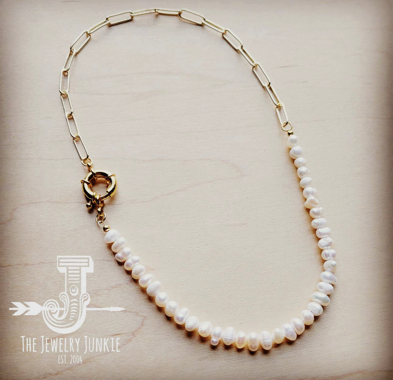 Gold & Pearl Necklace